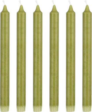 KÜÜNAL MICA DECORATIONS STEARIIN 25CM ROHELINE 6TK