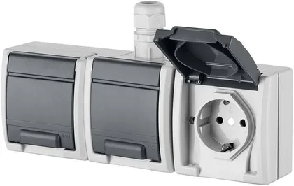PISTIKUPESA 3-NE ELEKTRO-PLAST MAANDUSEGA AQUANT IP65