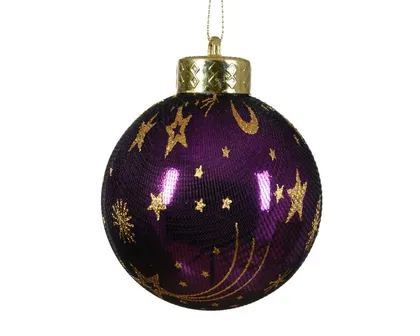 KUUSEEHE DECORIS PURUNEMISKINDEL KUU JA TÄHED 8CM