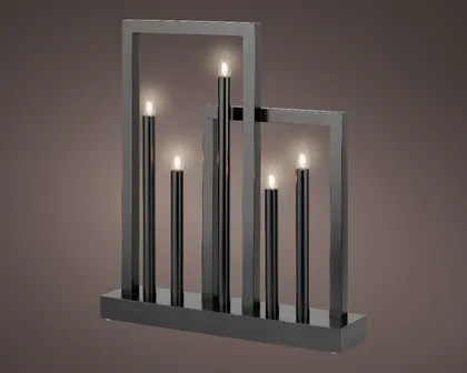 AKNAKAUNISTUS LUMINEO LED TULEGA 7,5X36X40,5CM, MUST