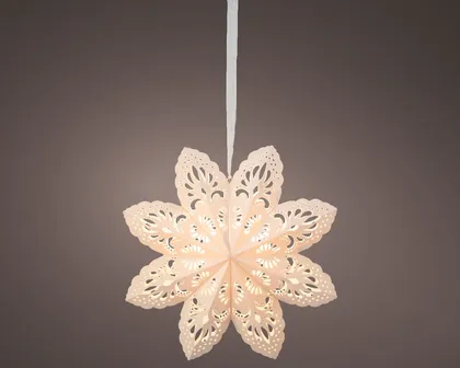 JÕULUKUJU LUMEHELVES LED'IGA 5X5X50CM, VALGE