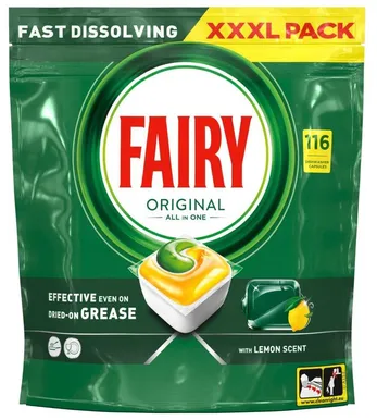 NÕUDEPESUMASINA KAPSLID FAIRY AI1 LEMON 116TK PAKIS