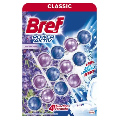 WC VÄRSKENDAJA BREF POWER AKTIV LAVENDER 3X50G