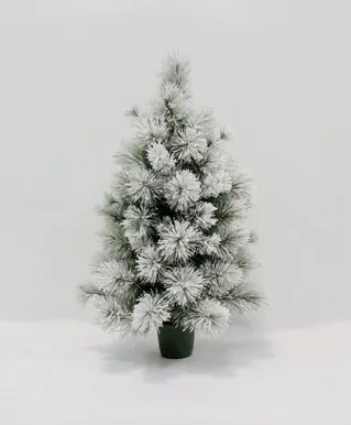KUNSTKUUSK ELEGANT GREEN HILL, 90CM, PLASTPOTIS, LUMINE