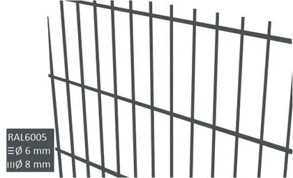 AIA KEEVISPANEEL 2D 50X200/8/6/8MM 1,23X2,5M RAL7016