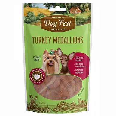 KALKUNILIHA MEDALJONID DOGFEST KOERTELE 10X55G
