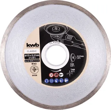TEEMANTKETAS KWB, PLAADID 125MM