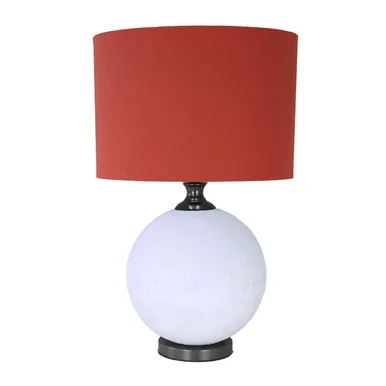 LAUALAMP LUXO H56CM PUNANE/VALGE