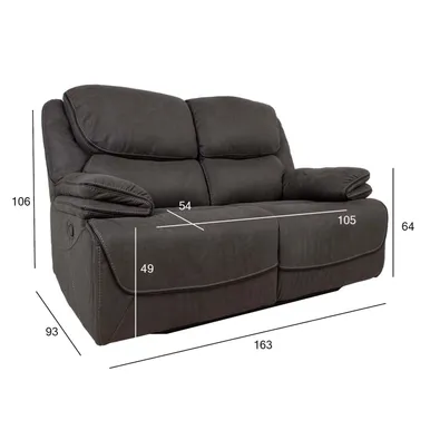 DIIVAN GORDY 2-KOHALINE MANUAALNE RECLINER