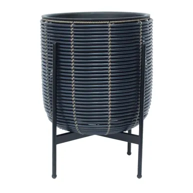 LILLEPOTT WICKER ALUSEGA 38X38XH49CM MUST/PRUUN