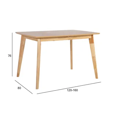 SÖÖGILAUD JONNA 120/160X80XH76CM TAMM