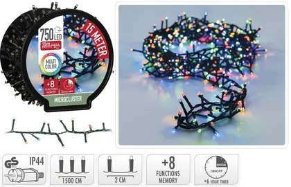 LED-TULED PULDIGA 15M 750L MITMEVÄRVILINE