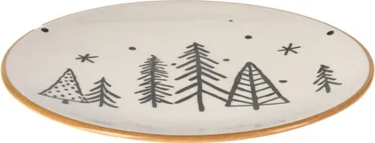 TALDRIK JÕULUKUUSEGA DOLOMIIT 24,2X24,2X2CM