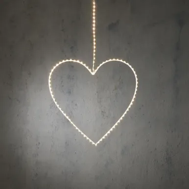 ORNAMENT SÜDA 120LED TAIMER 108X38CM VALGE