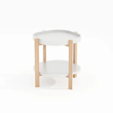 ABILAUD NORAH 40X40XH60CM, VALGE