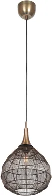 RIPPVALGUSTI TRIO SORAYA E27 42CM MATT MUST/ANTIIKMESSING