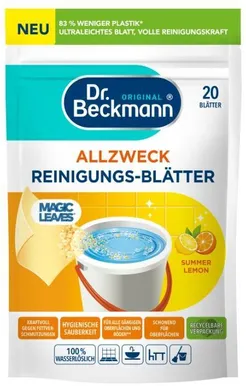 ÜLDPUHASTUSVAHENDI LEHED DR. BECKMANN MAGIC LEAVES SUMMER LEMON 20TK