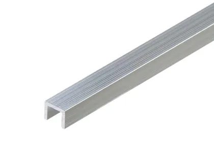 ALUMIINIUM U-PROFIIL CEZAR 10X8X1,5X2000MM ANOD.HÕBEDANE