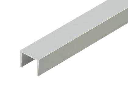 ALUMIINIUM U-PROFIIL CEZAR 16X13X1,5X2000MM ANOD.HÕBEDANE
