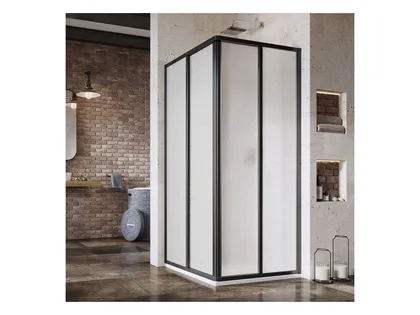 DUŠINURK RAVAK SRV2-80, 80X195CM S MUST, PEARL KLAAS