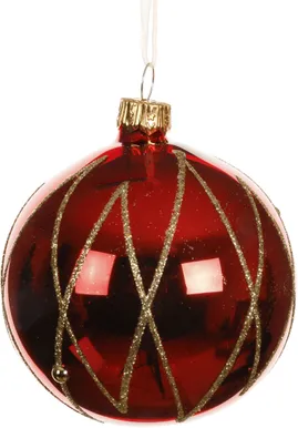 JÕULUKUUL JOONED Ø8CM KLAAS PUNANE