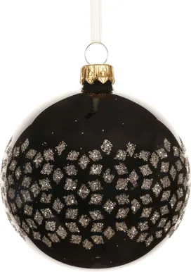 JÕULUKUUL SÄDELUS Ø8CM KLAAS MUST