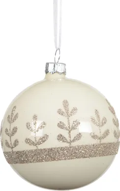 JÕULUKUUL TAIMED Ø8CM KLAAS VALGE