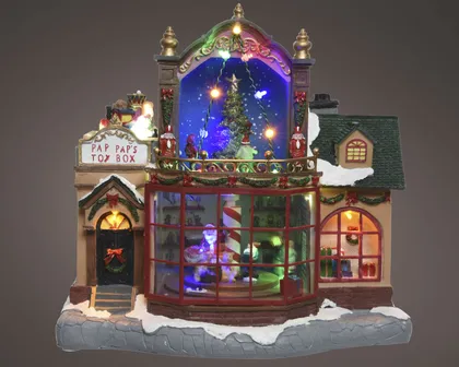 JÕULUKÜLA MÄNGUASJAPOOD LED 19X30,5X28,5CM