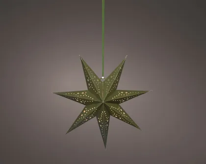 JÕULUVALGUSTUS TÄHT 6LED 38X18,5CM ROHELINE