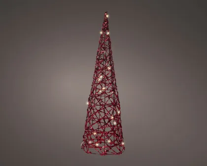 JÕULUKUJU KUUSK 20LED 12X40CM PUNANE TAIMERIGA