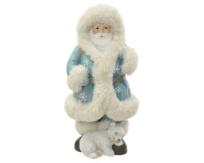 JÕULUKUJU JÕULUVANA 16X15X32CM SININE/VALGE