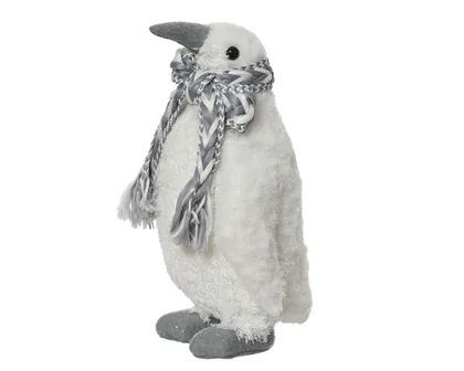 JÕULUKUJU PINGVIIN 10X12X19CM VALGE