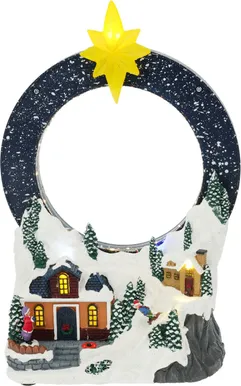 JÕULUKÜLA PÕHJATÄHT 7LED 18,9X11,3X28,7CM