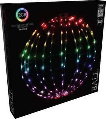 JÕULUVALGUSTI PALL 168LED Ø40CM RGB IP44