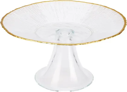 KOOGIALUS KLAASIST Ø21CM KULDSE ÄÄREGA