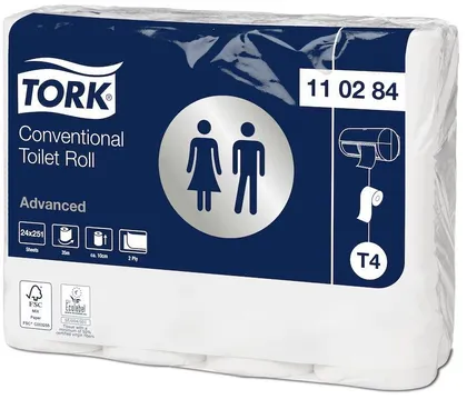 TUALETTPABER TORK T4 2-KIHILINE, 24 RULLI PAKIS