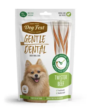 KOERAMAIUS DOGFEST VEISELIHAGA TWISTER DENTAL 10X80G