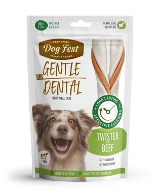 KOERAMAIUS DOGFEST VEISELIHAGA TWISTER DENTAL 10X100G