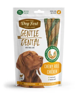 NÄRIMISRULL DOGFEST DENTAL KOERTELE, KANALIHAGA 10X100G