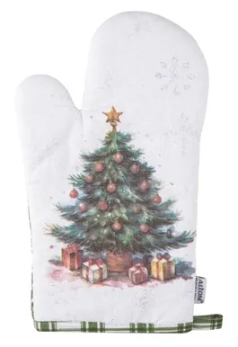 PAJAKINNAS ALTOM DESIGN JÕULUKUUSK 18X28CM VALGE/ ROHELINE