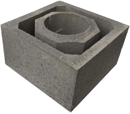 KORSTNAPLOKK LAVA ECO Ø=180MM 380X380MM