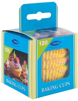 KÜPSETUSVORMID SMILE KOLLASED 120TK