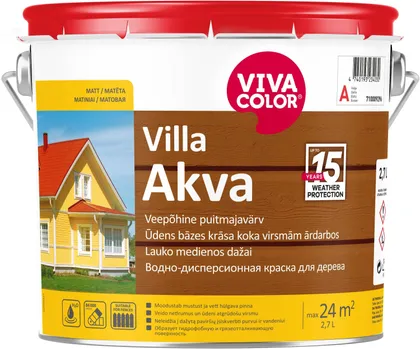PUITFASSAADIVÄRV VIVACOLOR VILLA AKVA 2,7L VALGE MATT