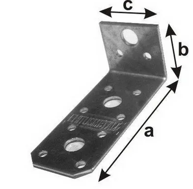 NAELUTUSNURK ARRAS 90X40X40X2,5 ZN