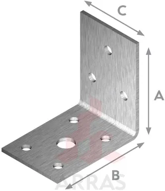 NAELUTUSNURK ARRAS 50X50X35X2,0 ZN