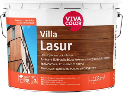 PUIDULASUUR VIVACOLOR VILLA LASUR 9L VÄRVITU TOONIMISALUS
