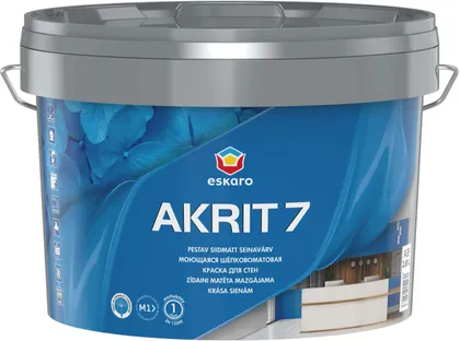 SEINAVÄRV ESKARO AKRIT 7 2,85L VALGE SIIDMATT