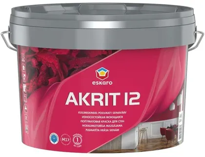 SEINAVÄRV ESKARO AKRIT 12 2,85L VALGE POOLMATT