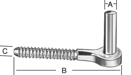 GARAAZIHINGE VASTUS 13X110X12MM KRUVIGA