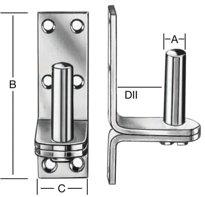 VÄRAVAHINGE VASTUS 16X123X40X23MM